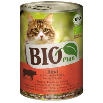BIOPlan Adult Wołowina z pasternakiem, dynia, marchewka i olej rzepakowy 24x400 g