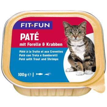 FIT+FUN Adult Paté Pstrąg i kraby 32x100 g