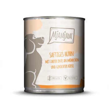 MjAMjAM 6x800 g Kurczak z kaczką i marchewką 6x800 g