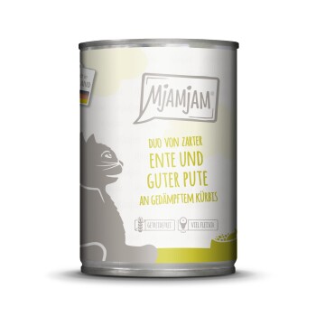 MjAMjAM mokra karma dla kota dorosłego, Duo 6x400 g Kaczka i indyk