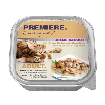 PREMIERE Crème Ragout Adult Kurczak z warzywami 64x100 g