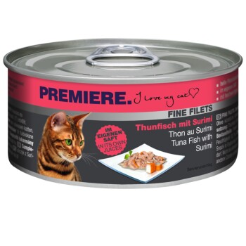 PREMIERE Fine Filets Naturell Tuńczyk z surimi 48x80 g