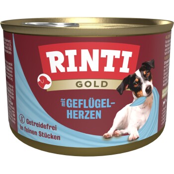 RINTI Gold Adult Serca drobiowe 24x185 g