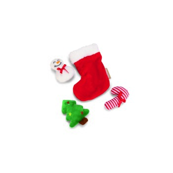 Beeztees Plusz Xmas Skarpeta czerwona