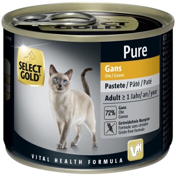 SELECT GOLD Pure Adult Pasztet Gęś 12x200 g