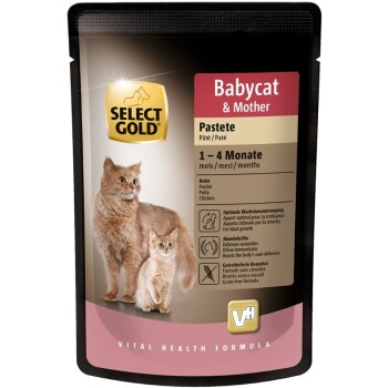 SELECT GOLD Babycat & Mother Pasztet Kurczak 24x85 g
