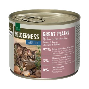 REAL NATURE WILDERNESS Adult Great Plains Kurczak i królik 12x200 g