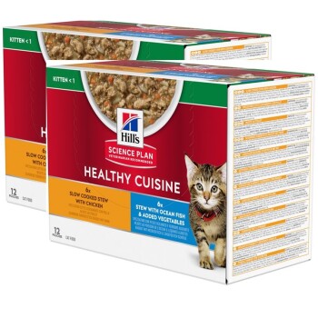 Hill's Science Plan Healthy Cuisine Kitten Ragout Wielopak 24x80 g
