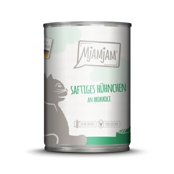 MjAMjAM mokra karma dla kota dorosłego 6x400 g Z kurczakiem i brokułem