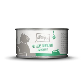 MjAMjAM mokra karma dla kota dorosłego 6x100 g Z kurczakiem i brokułem