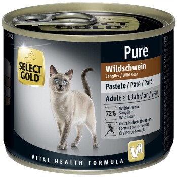 SELECT GOLD Pure Adult Pasztet Dzik 12x200 g