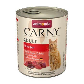 animonda Carny mokra karma dla kota dorosłego Woł. pur 12x800 g