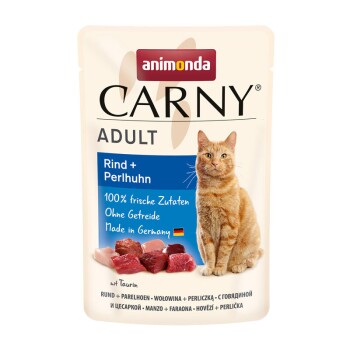 animonda Carny mokra karma dla kota dorosłego Wołowina i perliczka 48x85 g