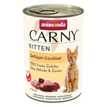 animonda Carny mokra karma dla kociąt Koktajl z drobiem 24x400 g