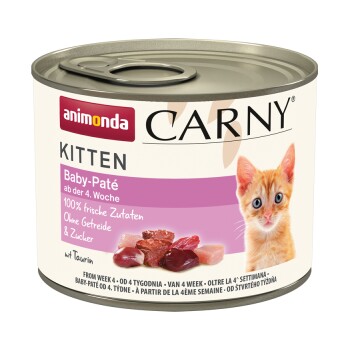 animonda Carny mokra karma dla kotów, kociąt, Baby-Paté 24x200 g