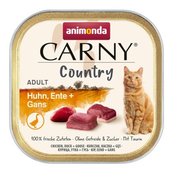 animonda Carny mokra karma dla kota dorosłego Country Kuczak kaczka gęś 128x100 g