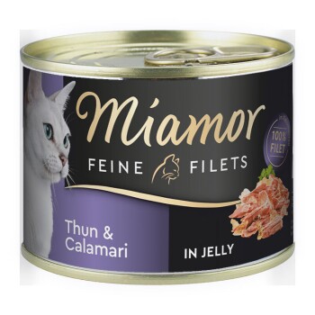 Miamor Feine Filets w galarecie Tuńczyk z kalmarami 24x185 g
