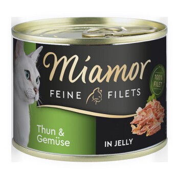 Miamor Feine Filets w galarecie Tuńczyk z warzywami 48x185 g