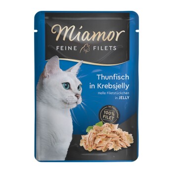 Miamor Feine Filets w galarecie Tuńczyk w galarecie krabowej 96x100 g