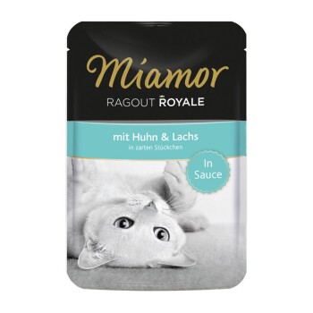 Miamor Ragout Royale w sosie Kurczak i łosoś 44x100 g