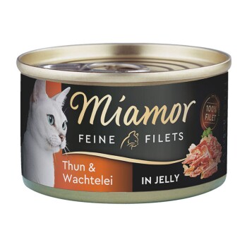 Miamor Feine Filets jasny tuńczyk i jajo przepiórcze 96x100 g