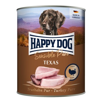 HAPPY DOG Sensible Pure Mokra Karma Pies Dorosły 6x800 g Indyk
