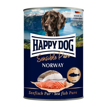 HAPPY DOG Sensible Pure Mokra Karma Pies Dorosły 6x400 g Ryba morska