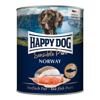 HAPPY DOG Sensible Pure Mokra Karma Pies Dorosły 6x800 g Ryba morska