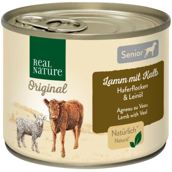 REAL NATURE Senior Jagnięcina i Cielęcina 12x200 g