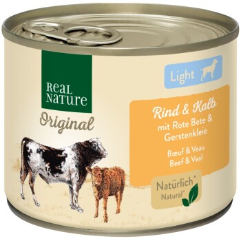 REAL NATURE Light Wołowina i cielęcina 12x200 g