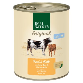 REAL NATURE Light Wołowina i cielęcina 12x800 g