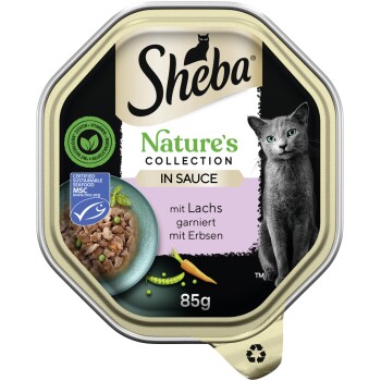 Sheba Nature ́s Collection 22 x 85 g w sosie Łosoś z groszkiem