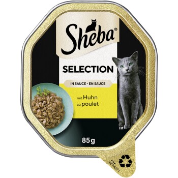 Sheba Miska Selection w sosie Kawałeczki z kurczakiem 22 x 85 g