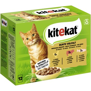 Kitekat Multipack Bujna różnorodność w sosie 12x85 g