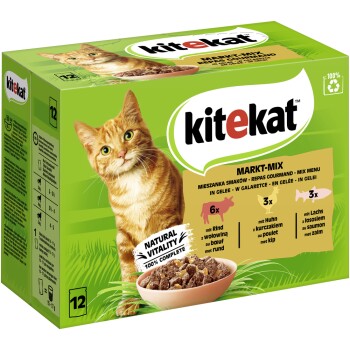 Kitekat Multipack Markt Mix w galarecie 12x85 g