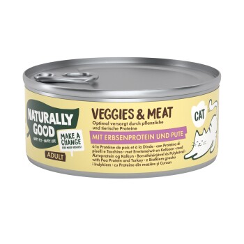 Naturally Good Veggies & Meat Białko grochowe i indyk 12 x 100 g