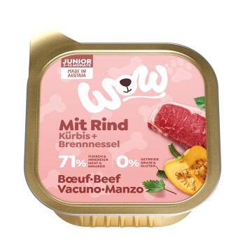 WOW JUNIOR 11 x 150 g Wołowina