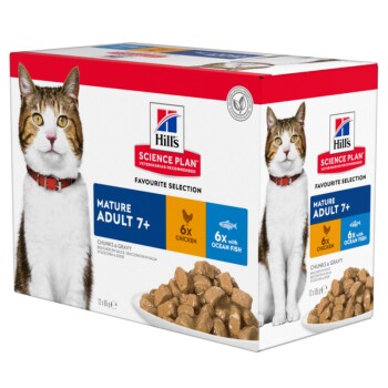 Hill's SCIENCE PLAN Mature Adult 7+ wielopak Kurczak 24x85 g