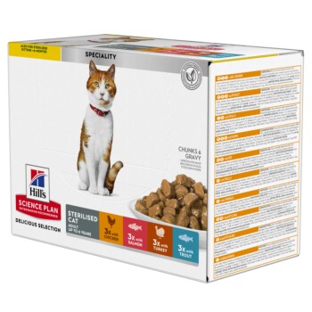 Hill's SCIENCE PLAN Sterilised Cat Adult wielopak 12 x 85 g 24x85 g