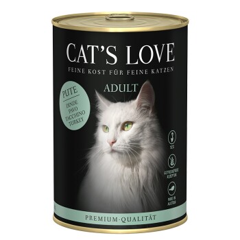 CAT'S LOVE mokra karma dla kota Adult Sam indyk 6x400 g