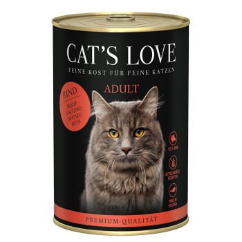 CAT'S LOVE mokra karma dla kota Adult Woł. pur 6x400 g