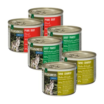 REAL NATURE Wilderness Adult Zestaw mieszany I 6 x 200 g