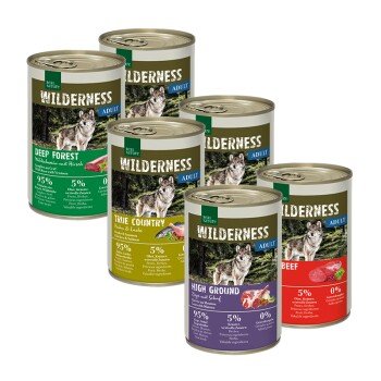REAL NATURE Wilderness Adult Zestaw mieszany 6 x 400 g Zestaw mieszany 1