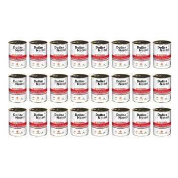 Dolina Noteci Premium Junior bogata w serca wołowe puszka 24x400 g