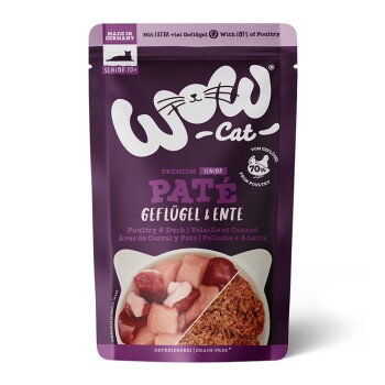 WOW Cat Senior 12 x 125 g Kaczka i drób
