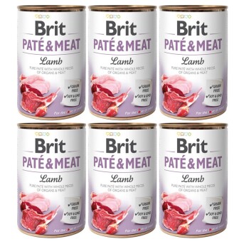 Brit Paté & Meat jagnięcina 6x400 g