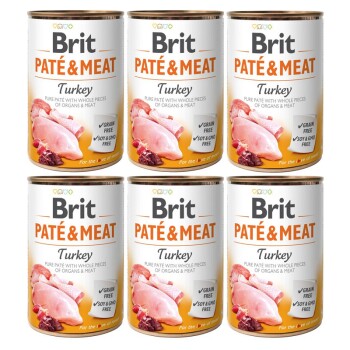 Brit Paté & Meat indyk 6x400 g