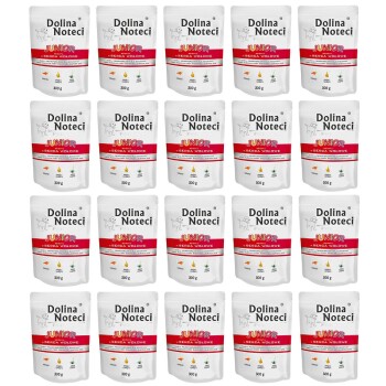 Dolina Noteci Premium Junior bogata w serca wołowe saszetka 20x300 g
