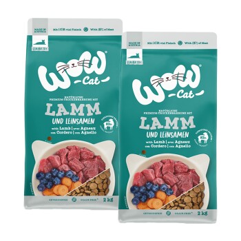 WOW Cat Senior Jagnięcina 2x2 kg