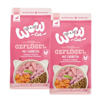 WOW Cat Junior Drób 2x2 kg